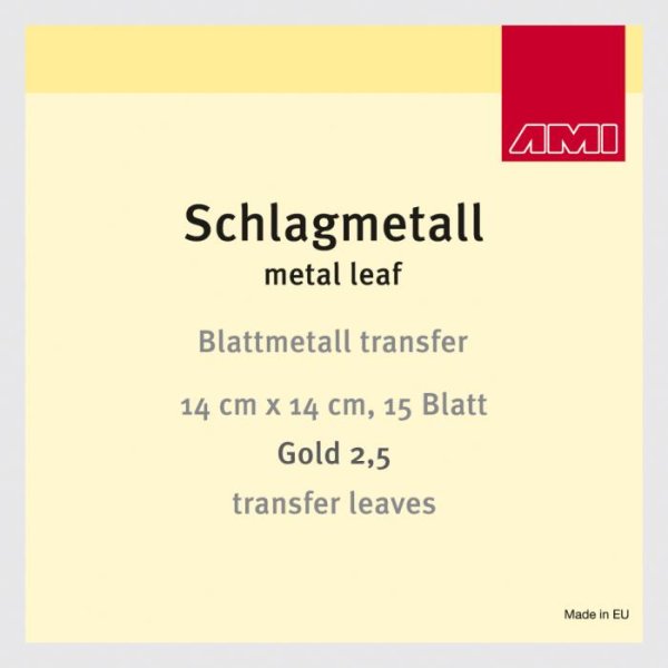 Schlagmetall transfer 15Bl. Gold 2,5