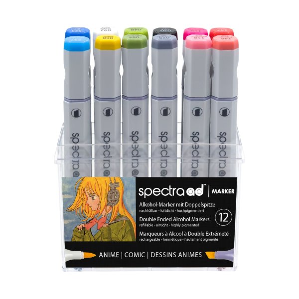 Spectra AD Marker Set Comic 12, Box