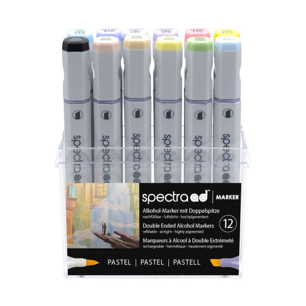 Spectra AD Marker Set Pastel 12, Box