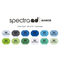 Spectra AD Marker Set Landscape 12, Etui