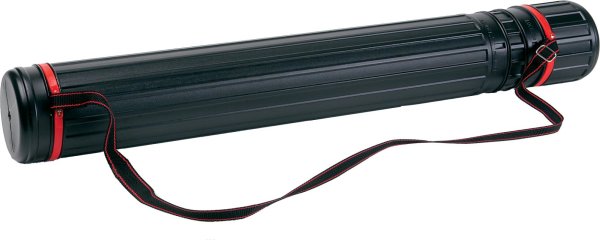 Zeichnungsrolle schwarz,  65-105cm