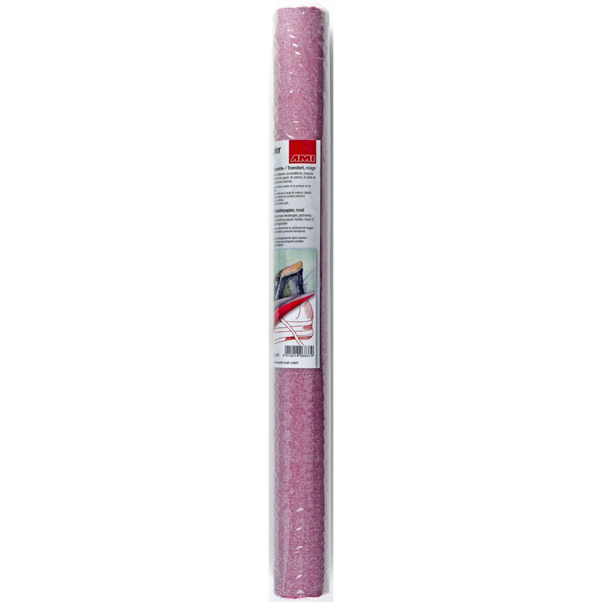 Material Rot AMI Graphitpapier 0,40x4,00m, Rot