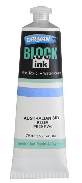 BLOCK INK 75ML AUSTRALIAN SKY BLUE