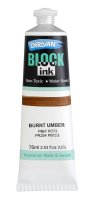 BLOCK INK 75ML BURNT UMBER