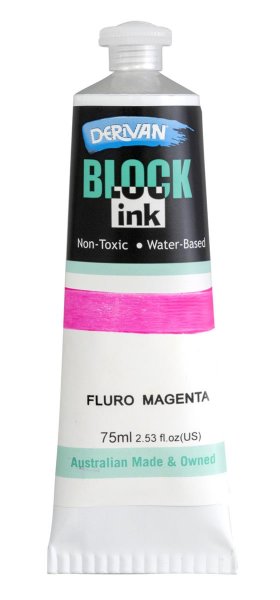 BLOCK INK 75ML FLURO MAGENTA