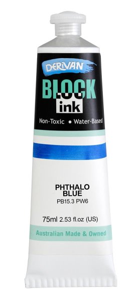 BLOCK INK 75ML PHTHALO BLUE (COOL)