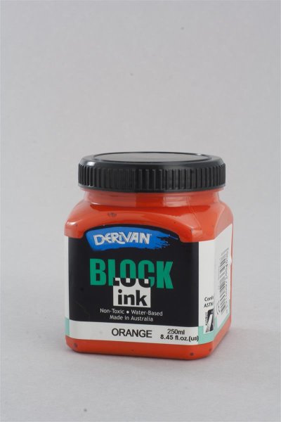 BLOCK INK 250ML ORANGE