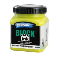 BLOCK INK 250ML LEMON YELLOW (COOL)