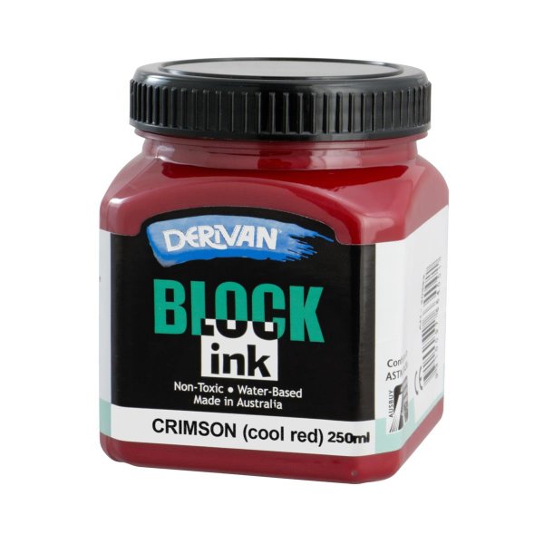 BLOCK INK 250ML CRIMSON (COOL RED)