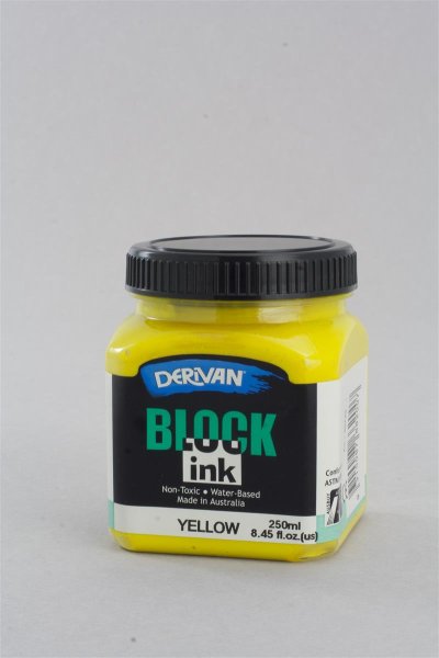 BLOCK INK 250ML YELLOW