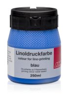 Linoldruckfarbe 250ml blau